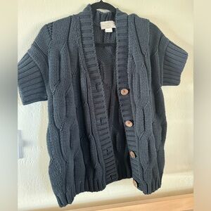 Vintage Barneys New York Knit Short Sleeve Cardigan